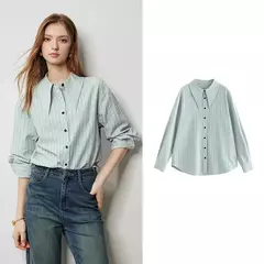 Blusa a Rayas con Cuello – Diseño Clásico en internet