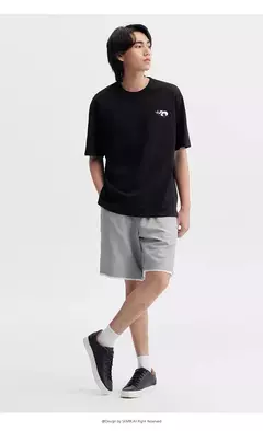 Semir-Camiseta de manga corta para hombre, Top bordado de Panda, holgado e informal, novedad de verano, 2024 - buy online
