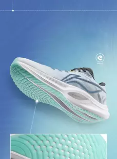 Imagen de Li-ning hombres YUEYING 4 zapatos para correr con cojín forro cómodo GCR LOC zapatos deportivos transpirables zapatillas de deporte usables ARHU021