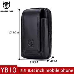 BULLCAPTAIN-Bolso de cintura con cinturón de cuero para hombre, riñonera militar Molle, dinero pequeño, paquete de cintura para teléfono, bolsa para riñonera - comprar en línea
