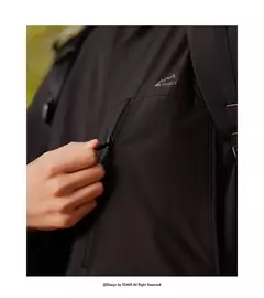 Image of Semir-Chaqueta de viento para hombre, abrigo holgado y cómodo con capucha, a prueba de tres capas, textura de moda, Primavera, 2024