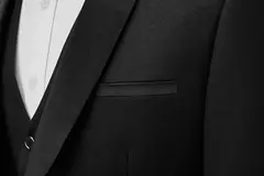Traje de hombre de alta calidad, conjunto de 3 piezas, Blazers elegantes para boda, chaqueta de lujo con cuello de lazo, pantalones, chaleco, abrigo clásico Formal, disfraz 2024 - online store