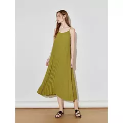 Imagen de TOYOUTH-vestido con tirantes para mujer, novedad de primavera 2021, vestido recto sin mangas con estampado plisado para vacaciones y sol