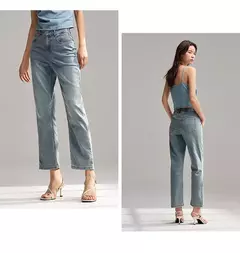 Semir Jeans Mujer Pantalones hasta el tobillo pequeños Verano 2024 Nueva versión Pantalones de pierna recta en internet