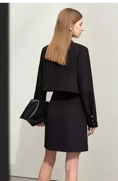 AMII minimalismo Casual faldas cortas mujeres alta Rase 2024 otoño nueva moda viajero señora chaqueta recta falda acampanada 12343035 - comprar en línea