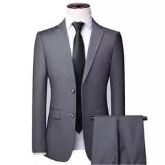 Traje de hombre para boda, 3 piezas, 2 conjuntos, Blazers, chaquetas elegantes, chaleco, pantalones, abrigos de negocios de lujo, Formal coreano de alta calidad 2024 - tienda en línea