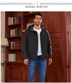ICEbear 2024 Chaqueta de hombre Chaqueta corta de primavera Chaqueta deportiva fina con capucha para hombre MWC4105I