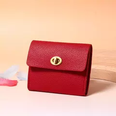 Nueva cartera ins bolso de cambio retro, bolso de tarjeta exquisito y pequeño, bolso de certificado de licencia de conducir de cuero suave - tienda en línea