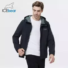 ICEbear 2023 Abrigo de algodón de longitud media para hombre primavera y otoño MWB21665D 2023