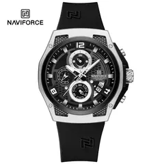 NAVIFORCE, reloj Original de lujo de alta calidad para hombre, correa de silicona, reloj de pulsera de cuarzo resistente al agua para hombre, reloj deportivo, reloj Masculino