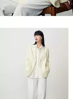 Semir-Chaqueta de longitud media para mujer, suéter de Color liso que combina con todo, traje informal a la moda, novedad de otoño, 2023 - Eleganzie
