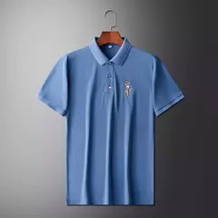 Camisa POLO de manga corta de moda informal bordada de verano para hombre Top cómodo on internet