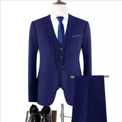 Trajes de hombre para boda, 3 piezas, 2 conjuntos completos, chaquetas elegantes de lujo de alta calidad, chaleco, pantalones, Blazers, trajes formales para adultos 2024 - online store