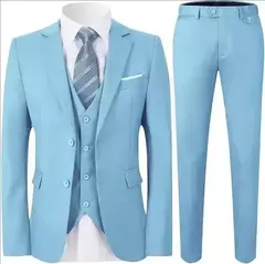 Traje para hombre elegante boda 3 piezas 2 conjuntos Blazers chaquetas completas chaleco pantalones moda Formal abrigos de lujo 2025 traje clásico - Eleganzie