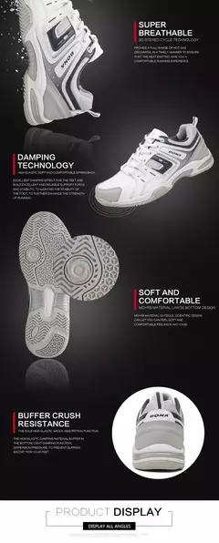 Imagen de BONA, recién llegado, zapatos de tenis de estilo clásico para hombre, zapatillas de entrenamiento para correr al aire libre, zapatos atléticos con cordones para hombre