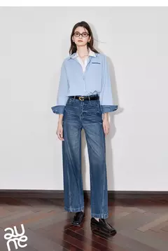 TOYOUTH informal-Blusa de manga larga para mujer, camisa con cuello vuelto, diseño de bolsillo, Color contrastante, otoño, 2024 on internet