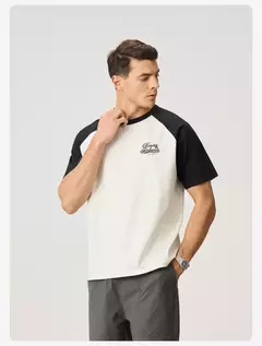 SIMWOOD 2025 novedad de verano 240gsm sensación fresca Sorona camisetas de tela hombres de gran tamaño manga raglán deportes atléticos gimnasio entrenamiento Tops on internet