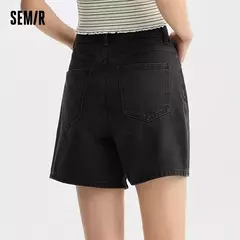 Semir-pantalones cortos holgados para mujer, Shorts sencillos e informales, versátiles y a la moda, estilo Ins, novedad de verano 2024 - tienda en línea
