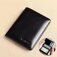 Billetera Vertical de Cuero – Diseño Ultrafino