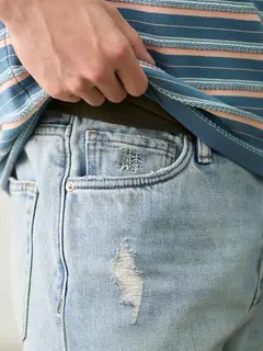 SIMWOOD alto estándar 2025 Primavera Verano nuevo suelto Relax 13,8 oz 100% pantalones vaqueros de algodón hombres moda rasgados pantalones vaqueros de talla grande on internet