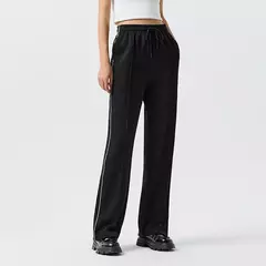 Semir pantalones casuales para mujer, pantalones largos perezosos, versátiles, primavera 2024, nuevos pantalones de pierna ancha adelgazantes y alargados de piernas - comprar en línea