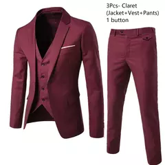 Trajes de hombre elegantes, 3 piezas, 2 conjuntos de Blazers, chaquetas de boda, chaleco, pantalones, abrigos formales clásicos de lujo 2025, trajes coreanos - Eleganzie