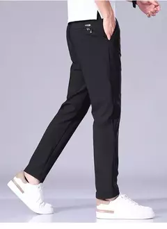 2025 Joggers de verano para hombre, tela fina de seda de hielo, pantalones casuales elásticos de cuatro lados, pantalones Cargo, ropa de calle, pantalones de chándal - Eleganzie