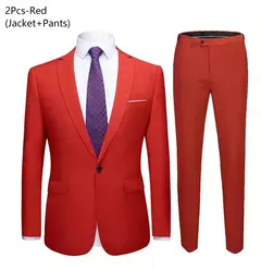 Imagen de Traje elegante para hombre para boda, 3 piezas, 2 conjuntos, chaquetas, chaleco, pantalones, Blazers, abrigos formales de negocios para novio, disfraz 2025