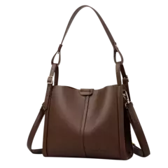 Bolsos de mano con asa superior para mujer, bolso de piel sintética de alta calidad, bolso de hombro tipo bandolera para mujer, bolso informal mediano KAIDIFEINIROO 2025 - Eleganzie