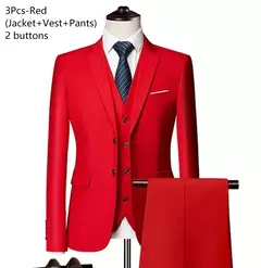 Trajes para hombres elegantes, Blazers de 3 piezas, 2 conjuntos, chaquetas de boda, chaleco, pantalones, moda de lujo, traje completo clásico, traje Formal 2025 - Eleganzie
