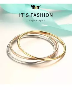Brazalete de Puño de Acero Inoxidable – Elegancia Clásica - comprar en línea
