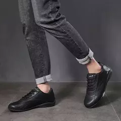 2025 zapatos casuales versátiles para hombres, zapatillas suaves y transpirables, zapatos planos antideslizantes resistentes al desgaste, zapatos de cuero de diseñador de marca Tenis en internet