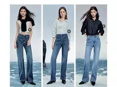 Imagen de TOYOUTH Jeans de mezclilla para mujer 2025 Primavera Verano Slim Fit alta elasticidad mujeres pantalones largos de cintura baja