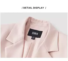 Semir-Chaqueta de longitud media para mujer, suéter de Color liso que combina con todo, traje informal a la moda, novedad de otoño, 2023 en internet