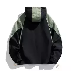 Chaqueta holgada con capucha para hombre, ropa deportiva de senderismo, chaquetas informales transpirables, cortavientos de talla grande, M-8XL, 150KG - buy online