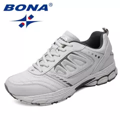 BONA, nuevo estilo, zapatos para correr para hombre, zapatillas para correr al aire libre, zapatillas de senderismo, zapatos atléticos con cordones, cómodos, ligeros y suaves - buy online