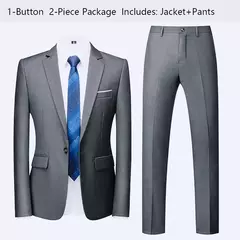 Trajes de hombre para boda, 2 piezas, 3 conjuntos, chaquetas, chaleco, pantalones, Blazers, abrigos formales elegantes, traje clásico completo 2024 de alta calidad - online store