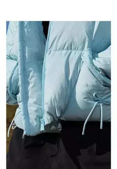 TOYOUTH-abrigo de plumón para mujer, chaqueta informal con cremallera y cuello levantado, plumón de pato blanco 20224, otoño e invierno, 90% - Eleganzie