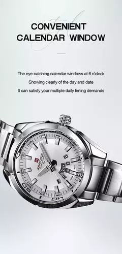 NAVIFORCE, reloj informal clásico para hombre, teel de acero inoxidable, relojes deportivos impermeables para hombre, reloj con indicador de fecha de cuarzo, reloj Masculino - tienda en línea
