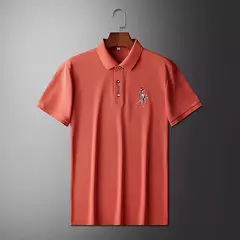 Camisa POLO de manga corta de moda informal bordada de verano para hombre Top cómodo - Eleganzie