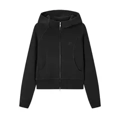 Semir abrigo mujer manga corta raglán Petite moda 2024 nueva chaqueta con capucha ajustada de lana de invierno Casual