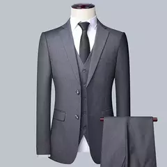 Traje de negocios de moda para hombre, Blazer, chaleco y pantalones, informal, Formal, profesional, Boutique, para boda, 3 piezas, M-6XL, 2024 - Eleganzie
