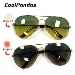 Gafas de sol fotocromáticas polarizadas para hombre, gafas de visión nocturna diurna de aviación para conducir, gafas Anti-UV, gafas de sol masculinas - comprar en línea