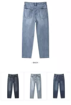 Semir Denim Pants Men 2025 Verano Nuevos pantalones largos clásicos retro de pierna recta - Eleganzie