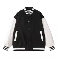 Chaqueta Bomber hombres mujeres flocado Hip Hop suelta Casual Patchwork abrigo Unisex bordado High Street Varsity béisbol prendas de vestir - buy online
