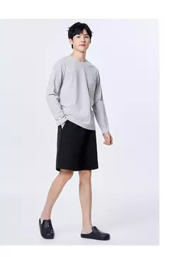 Semir-ropa interior de algodón suave para hombre, cómoda, se puede usar sola, bolsillos íntimos de moda, capa Base informal delgada
