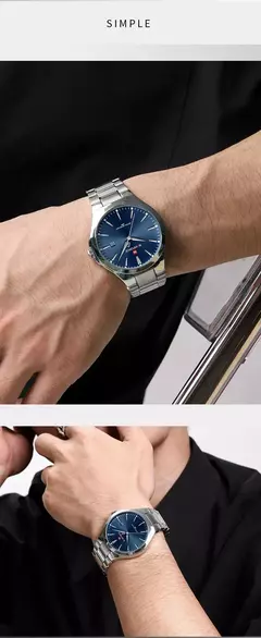 NAVIFORCE, diseño Original, relojes de moda para hombre, calendario Simple de acero inoxidable, relojes de pulsera impermeables para hombre, reloj Masculino - comprar en línea