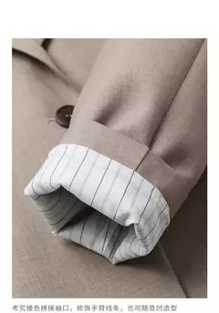 TOYOUTH-Chaqueta de gran tamaño con dobladillo dividido en la espalda para mujer, Blazer de Color liso, traje informal a la moda para oficina, novedad de primavera, 2023 en internet