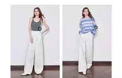 TOYOUTH, pantalones vaqueros de mezclilla para mujer, primavera 2025, nuevos pantalones largos rectos de pierna ancha lavados con cintura elástica - tienda en línea