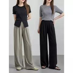 TOYOUTH Pantalones casuales para mujer 2025 Verano Nuevos pantalones largos P 8527801 - tienda en línea